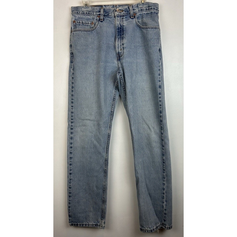 Vtg Levis 505 Jeans Mens W33 L32 Straight Leg Light Wash Denim USA Y2K Read